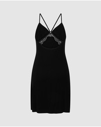 Hunkemoller - SD Jersey Lace Back Detail Dress
