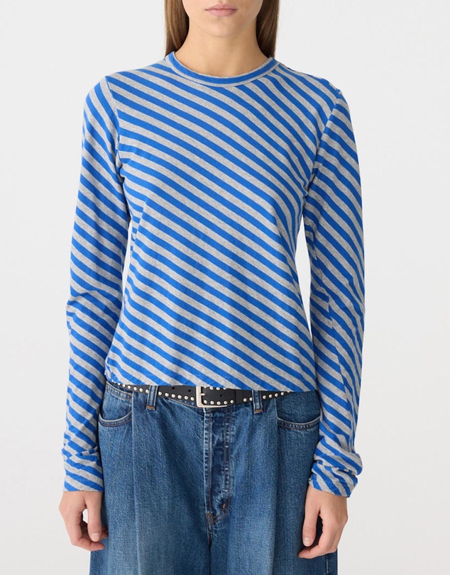 Bassike - Bias Stripe Baby LS T-Shirt
