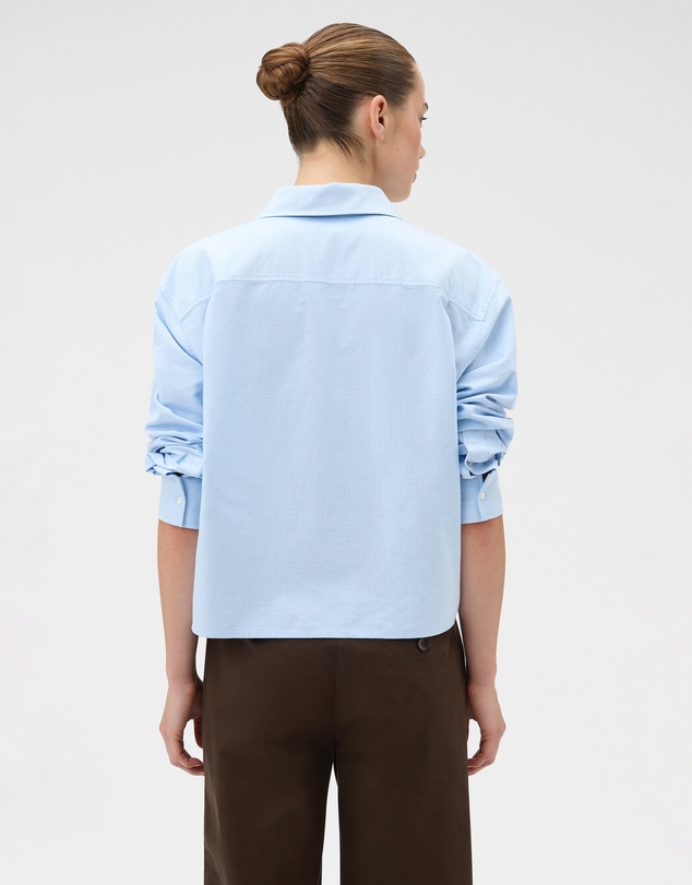 Oroton - Oxford Cropped Shirt