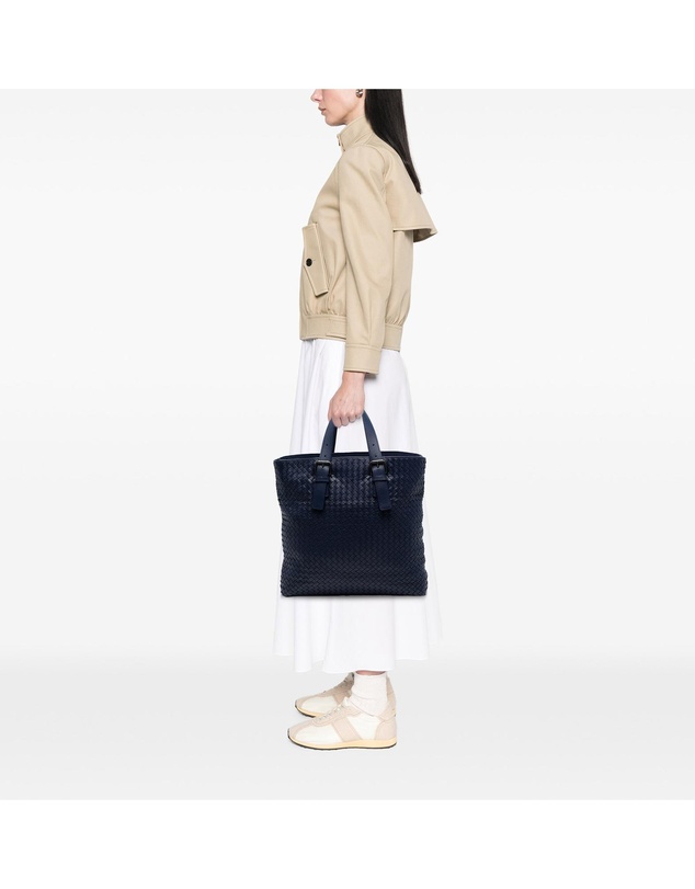 Pre-Loved by Azura Reborn - Pre-Loved Nappa Intrecciato Belted Tote