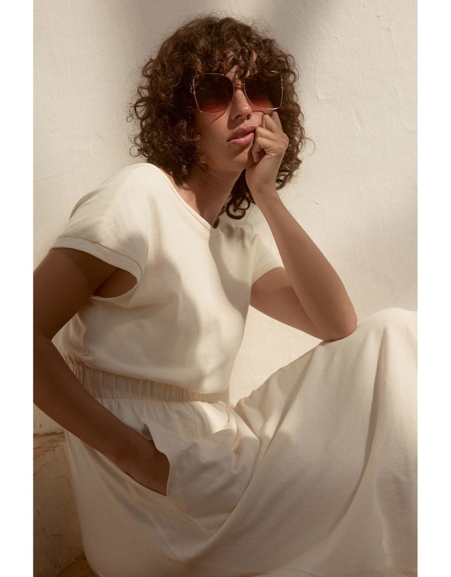 NEXT - 100% Cotton Summer Midi T-Shirt Dress