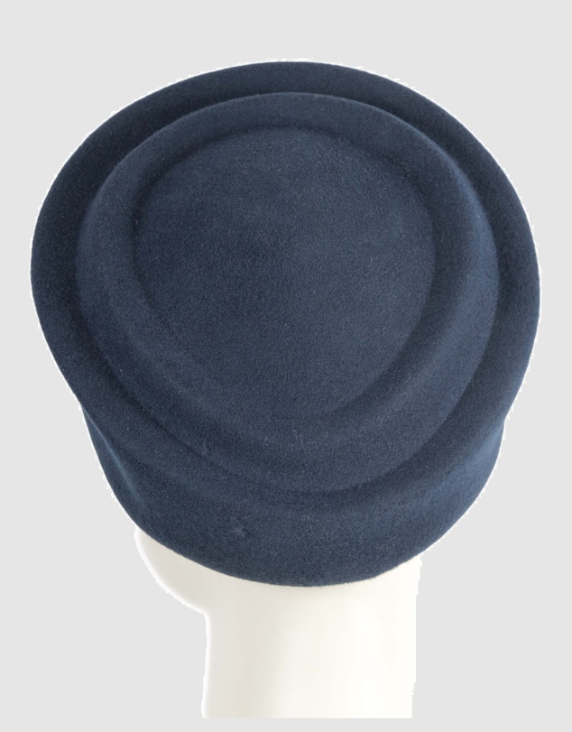 Max Alexander - Felt Black Pillbox Hat