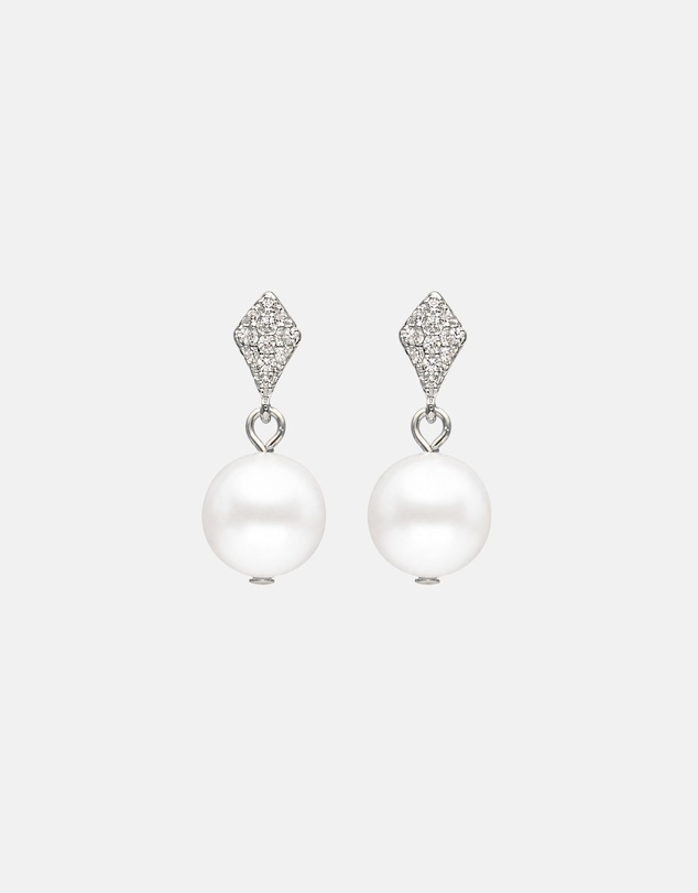 Stephanie Browne - Tiffany II Pearl Earrings