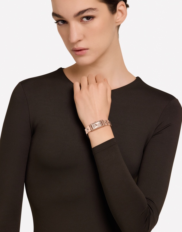 Furla - Baguette Rose Gold-Tone Bracelet Watch