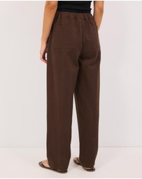 Calli - Matt Soft Twill Pants