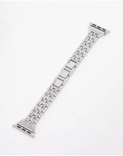 Lovisa - Silver Diamante Watch Strap 38/40/41
