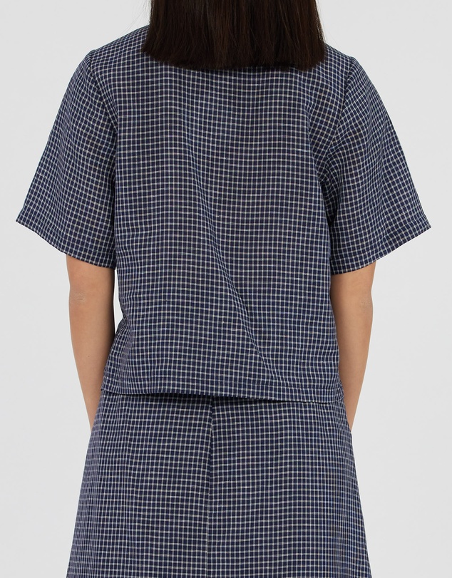 Amelius - Virtuous Check Buttoned Top