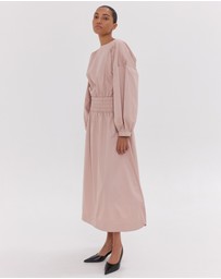 Cloth & Co. - The Shirred Billow Sleeve Dress | Lotus