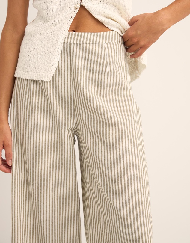Rhythm - Valley Stripe Wide Leg Pants - Iconic Exclusive