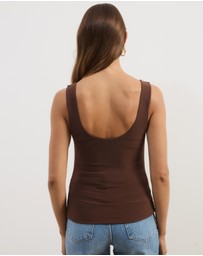 Atmos&Here - Skye Scoop Neck Mesh Tank