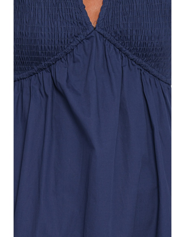 Petal & Pup - Ilyana Short Sleeve Maxi Dress - Navy