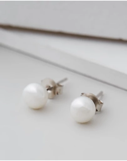 Moira Hughes - The White Label - Freshwater Pearl Studs
