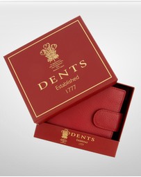 DENTS - Beauley RFID Bifold Press Stud Leather Wallet w/ Coin Pocket