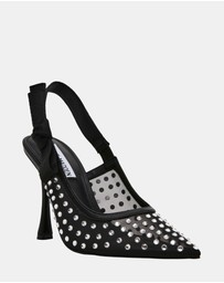 Steve Madden - Bri Black Lace Heels