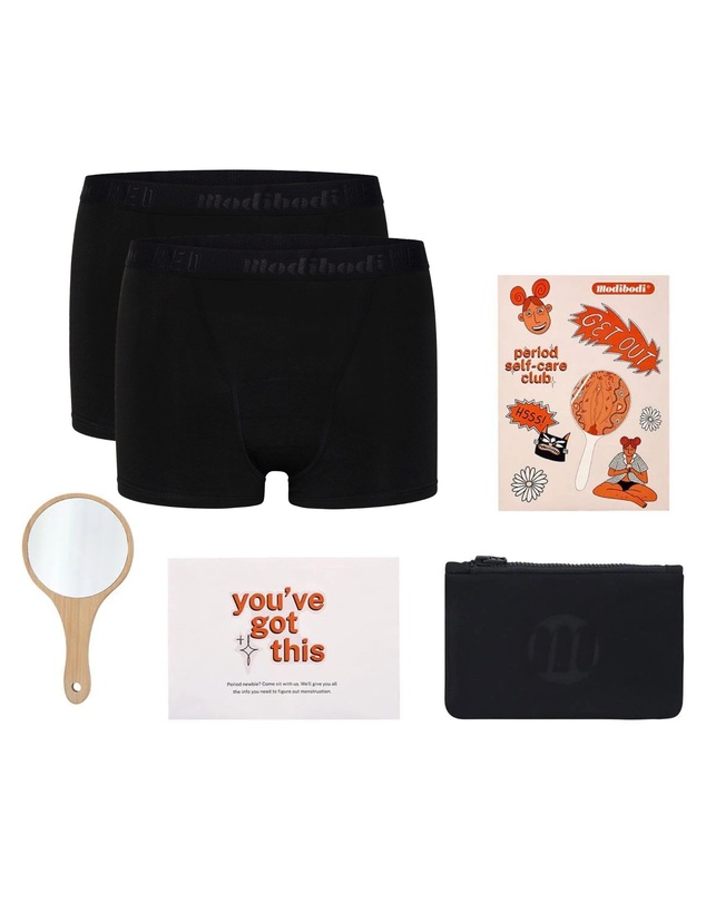 Modibodi - Teen First Period Kit with 2 Hipster Boyshort Moderate Absorbency