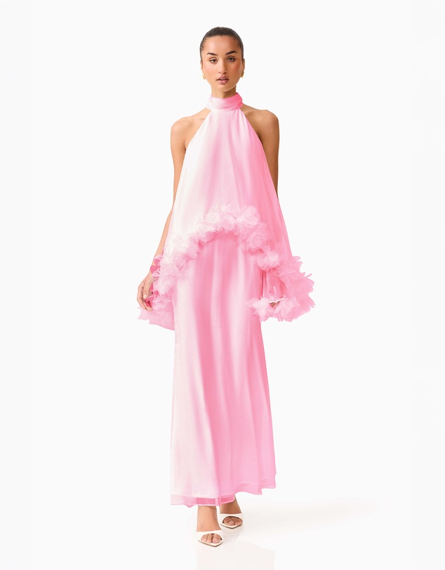 Elliatt - Poppy Layered Gown in Pink