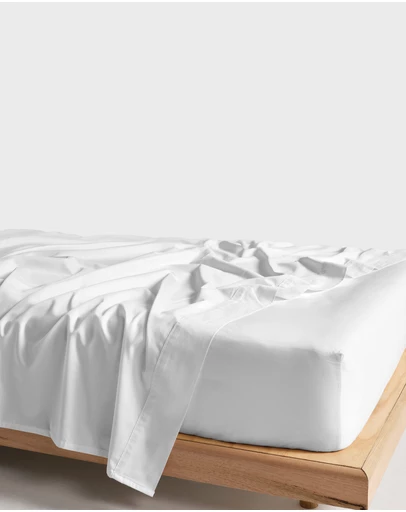 Linen House - Vienna 300TC Cotton Percale Fitted Sheet 50cm