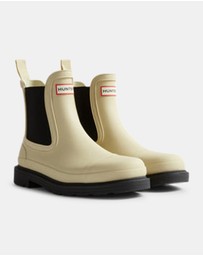 Hunter - Women's Chelsea Commando Boot Gravel/Black