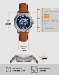 Fossil - Fossil Heritage Brown Analogue Watch
