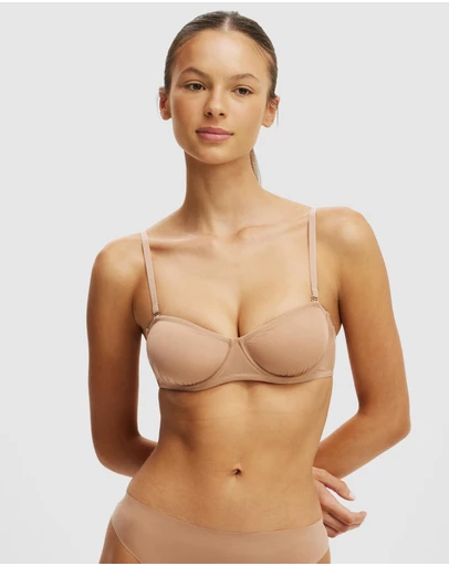 Cotton On Body - Sheer Strapless Balconette Bra