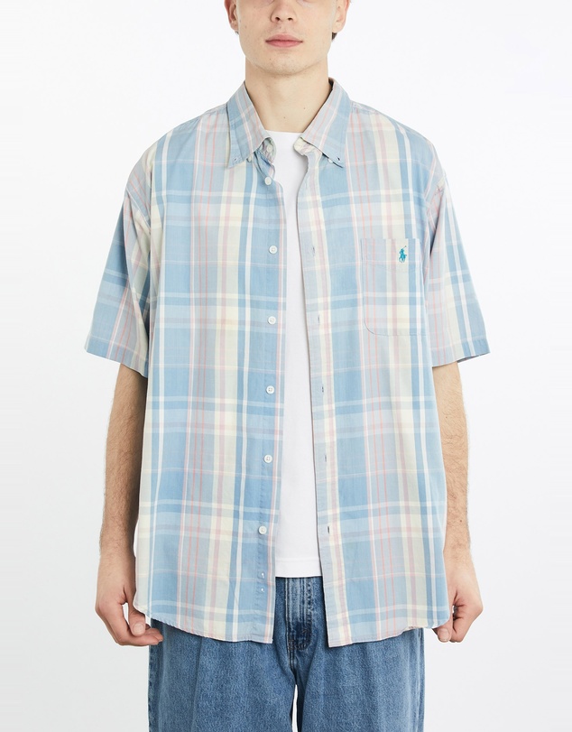 Vintage by The Real Deal - Pre Loved - Vintage 90s Polo Ralph Lauren Short Sleeve Button Up Shirt