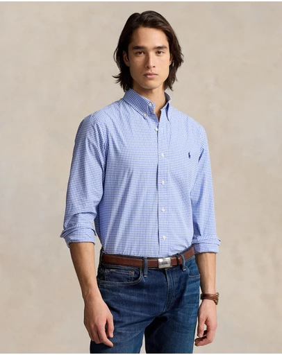 Polo Ralph Lauren - Custom Fit Stretch Poplin Shirt - ICONIC EXCLUSIVE