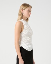 Third Form - Elemental Ruched Top | White