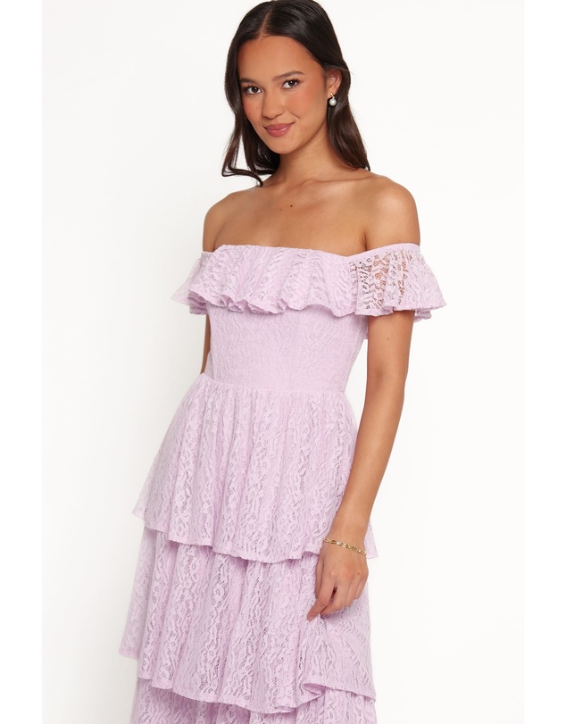 Petal & Pup - Miravelle Maxi Dress - Lilac Lace