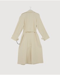 Revibe - Repaired Minima Esenciales Isra Cotton Twill Trench Coat - AU 12