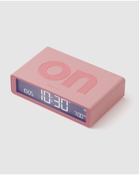 Lexon - Lexon Flip Classic Reversible Alarm Clock - Pink