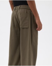 AERE - Organic Cotton Barrel Leg Pants