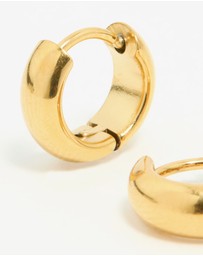 Lovisa - Waterproof Gold Plated Stainless Steel Chubby Huggie Earrings