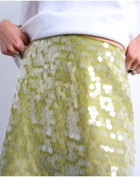 TOPSHOP - Sequin A-Line Mini Skirt