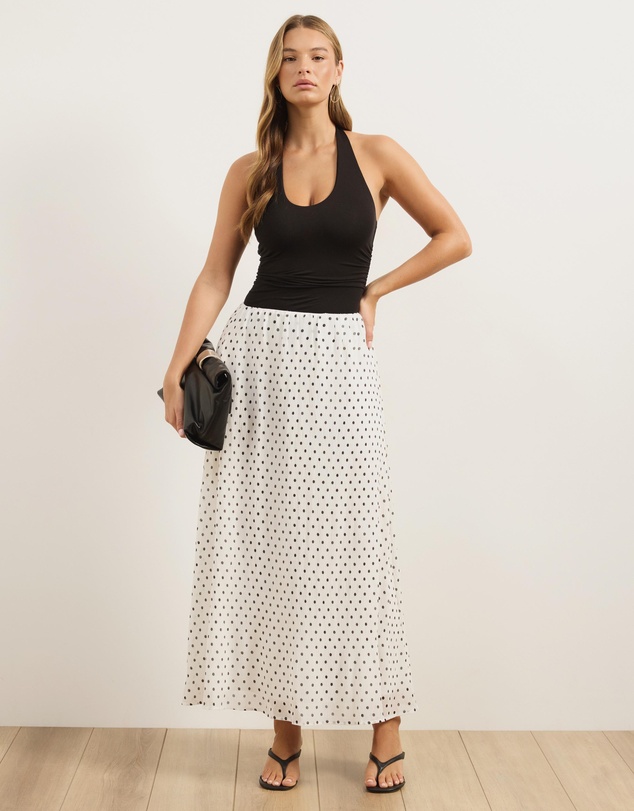 Atmos&Here - Plisse Maxi Skirt