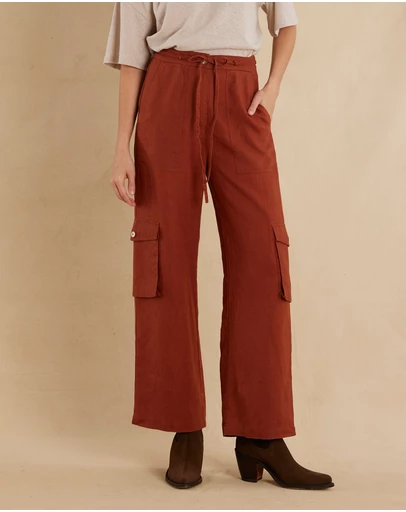 Amelius - Ciel Linen Cargo Pant