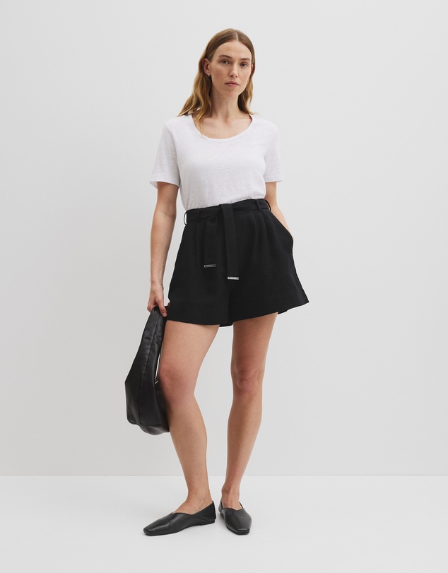 Country Road - Linen Scoop Neck T-shirt