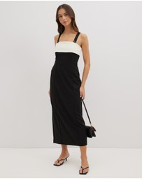 Dazie - Living Life Two Tone Midi Dress