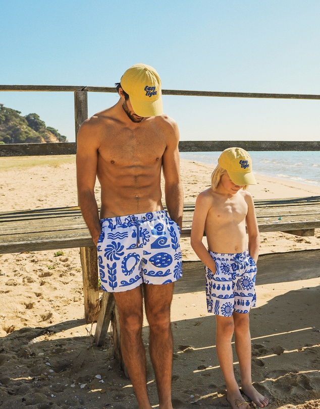 Skwosh - Greek Yoghurt Boys Swim Shorts in White