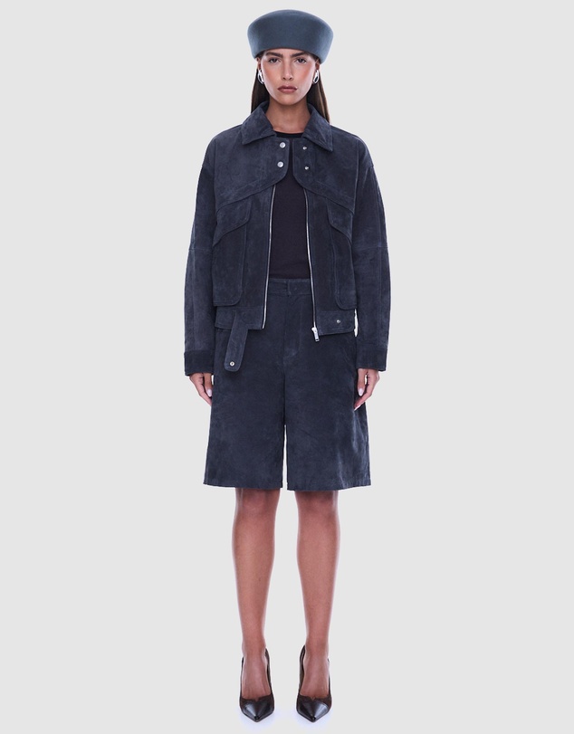 ENA PELLY - Emma Utility Suede Jacket