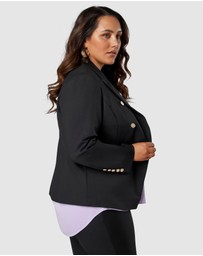 Something 4 Olivia - Madeleine Button Blazer