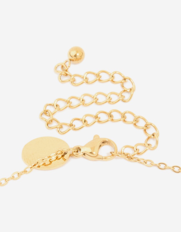 Lovisa - Waterproof Gold Plated Stainless Steel Bamboo Letter T Necklace