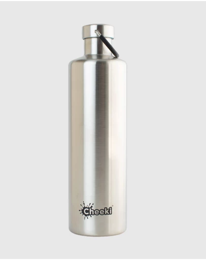 Tolu Australia - 1L Insulated Silver Water Bottle