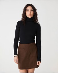 Forcast - Ginny Ribbed Turtleneck Knit