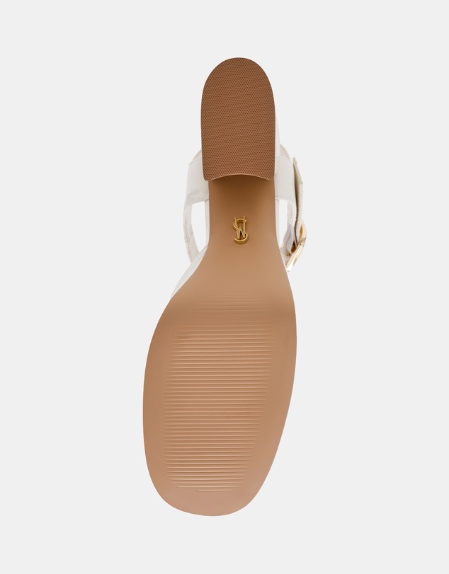 Steve Madden - Soho White Patent Heels