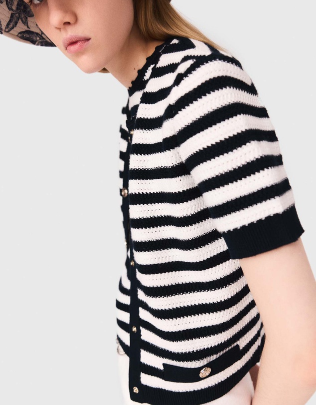 Maje - Mistripes Cardigan