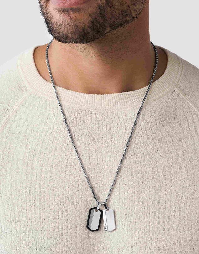Fossil - Vintage Casual Silver-Tone Necklace