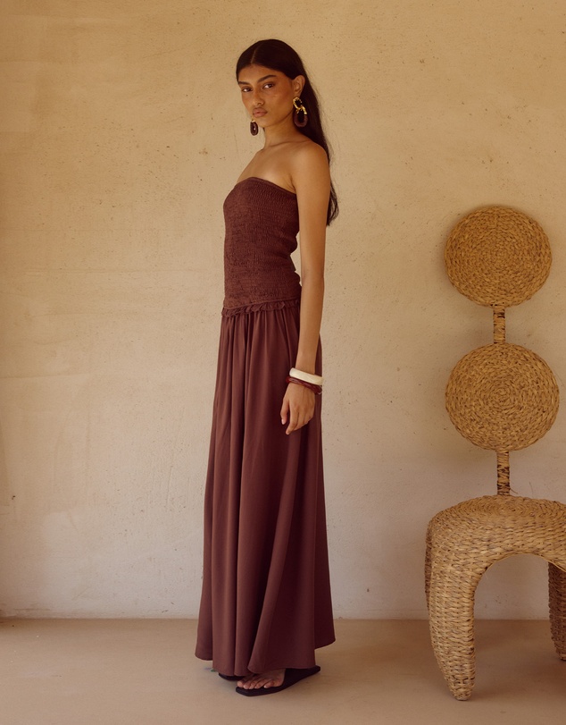 Seven Wonders - Fleur Shirred Strapless Maxi Dress