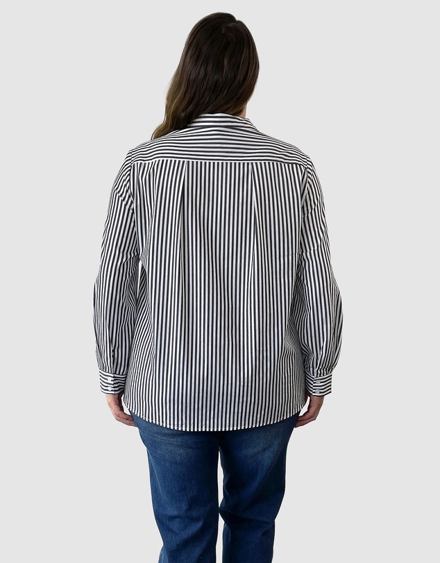Love Your Wardrobe - Ella Stripe Button-Up Shirt