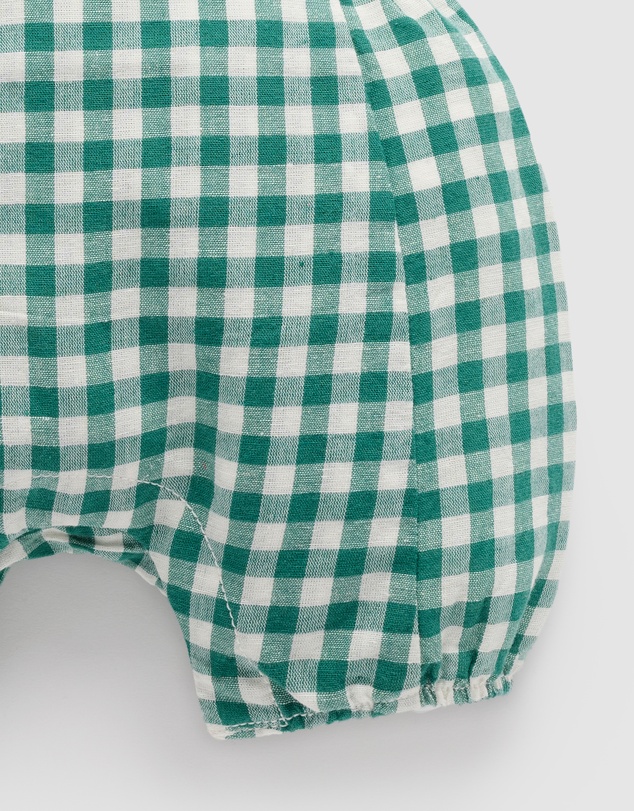 Purebaby - Gingham Overalls Christmas -Kids-Babies