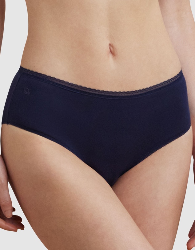Lauren by Ralph Lauren - Cotton & Lace Hipster Brief